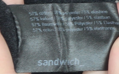 Sandwich Womens Grey Long Sleeve Jersey Top Size M