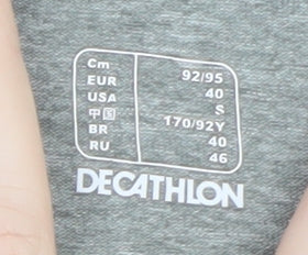 Decathlon Men’s Grey Sleeveless Free Energy Sports T-Shirt S