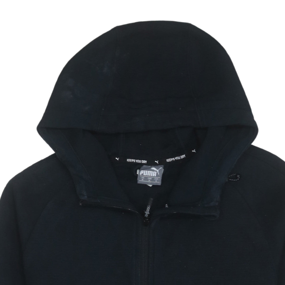 Puma Men's Black Full Zip Hoodie Size M Sportswear Fleece