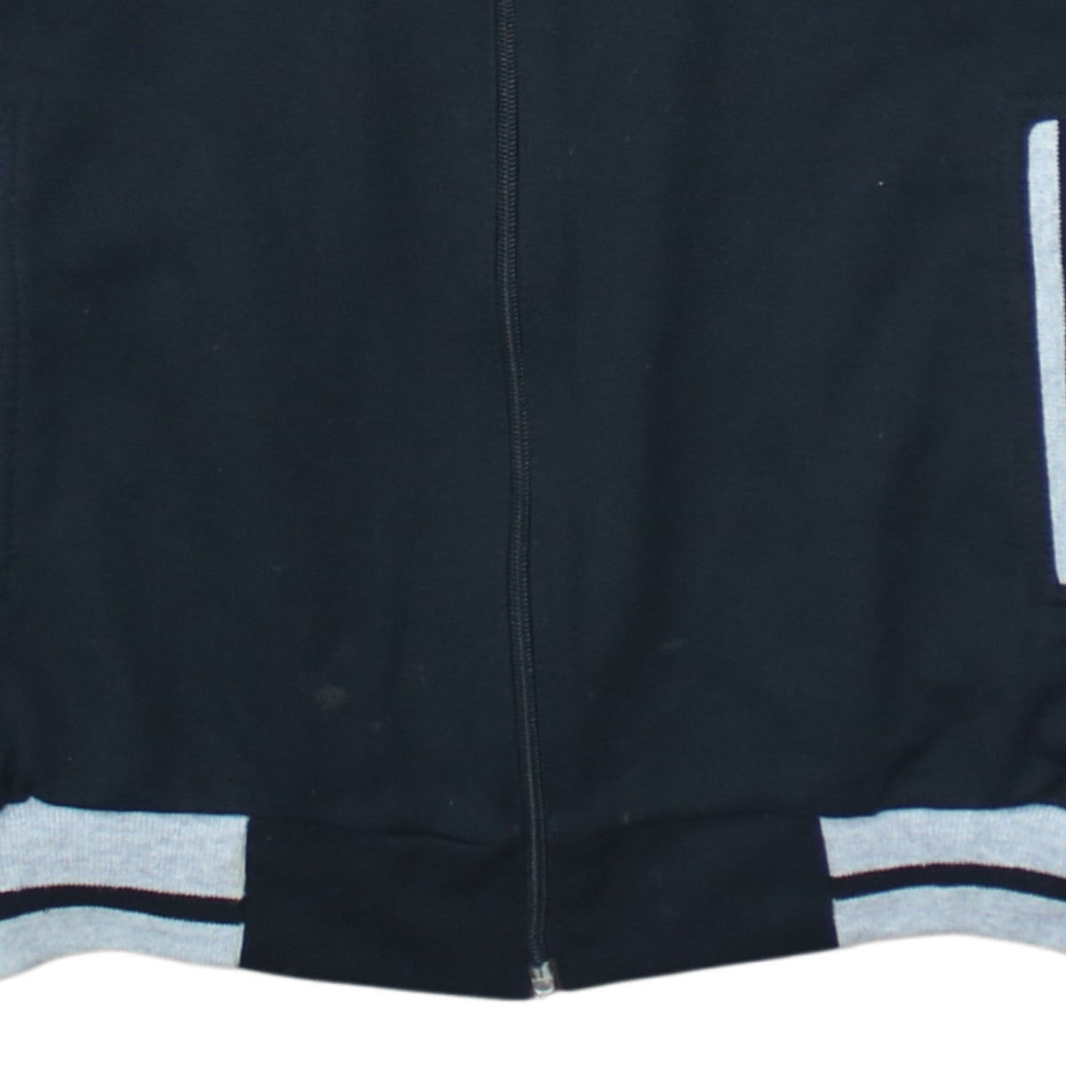Victory Men's Black Track Jacket L Colourblock Sports Zip Up