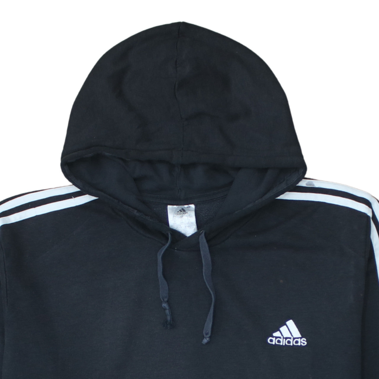 Adidas Mens Black 2XL Pullover Hooded Sweatshirt with Logo