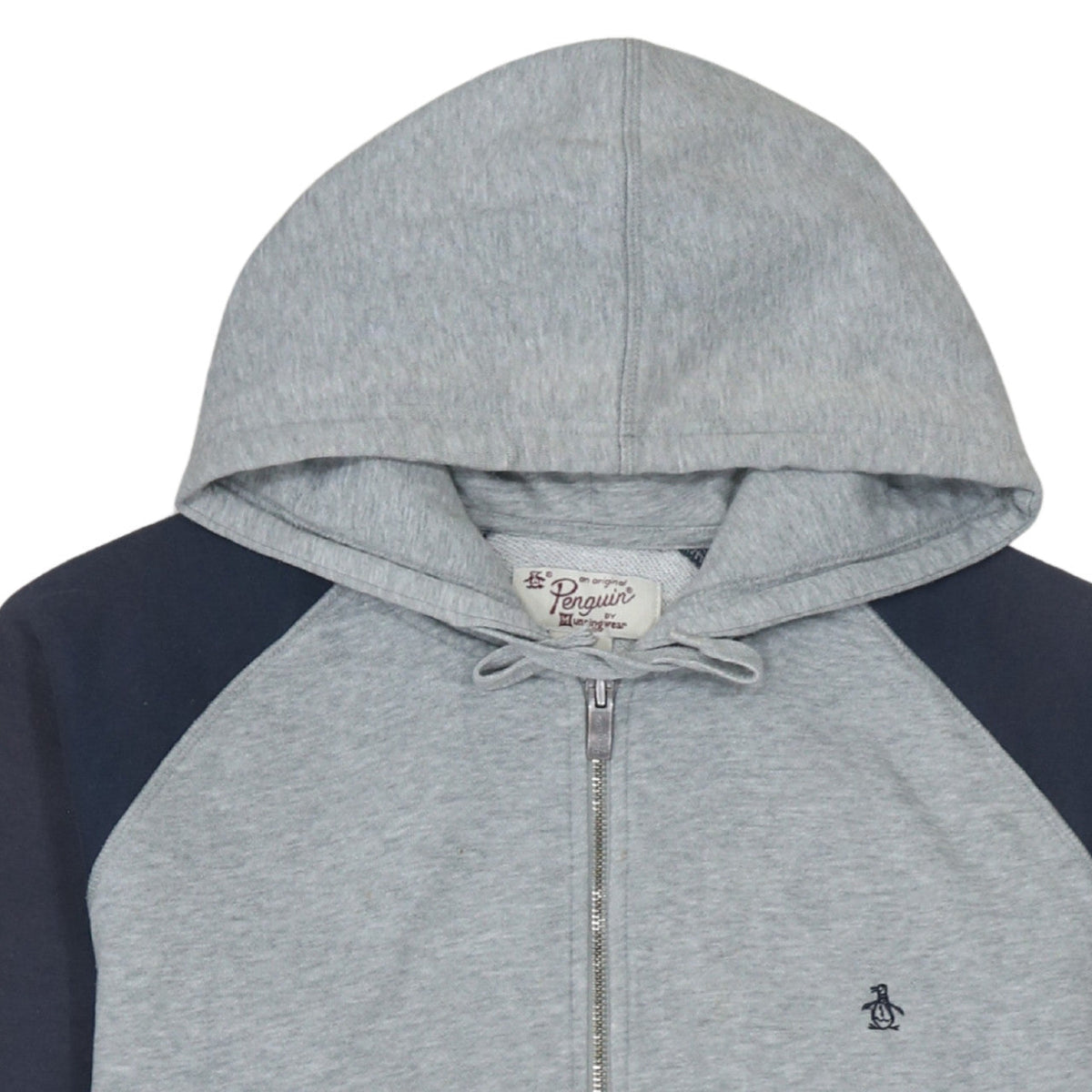 Original Penguin Men's Grey Full Zip Hoodie Size L