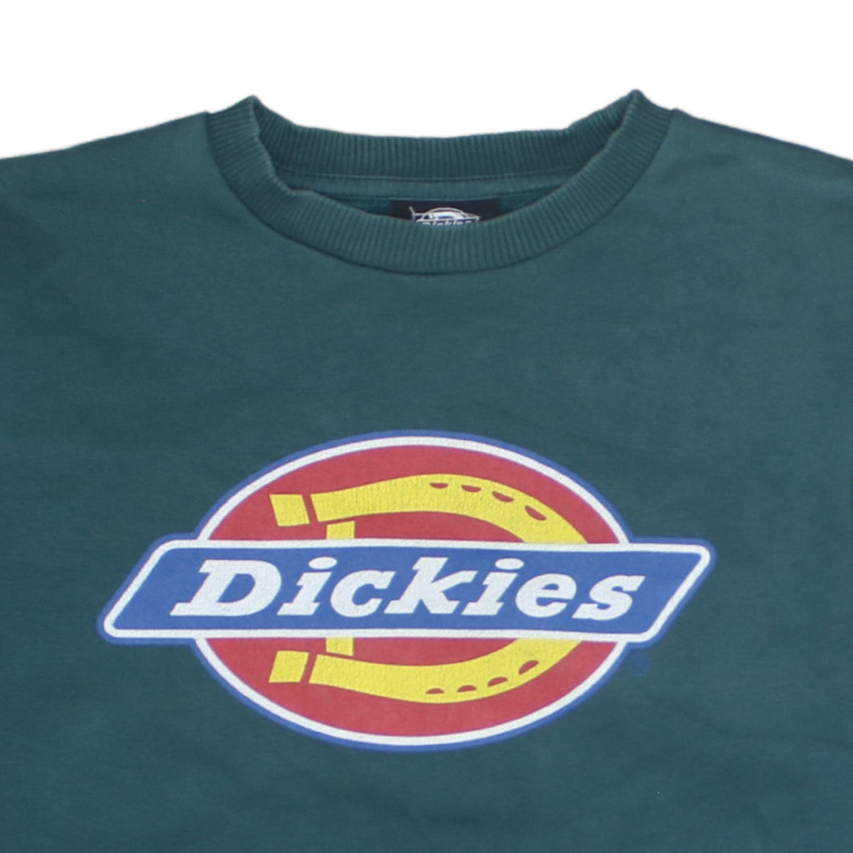 Dickies Men’s Green Small Pullover Fleece Sweatshirt with Logo