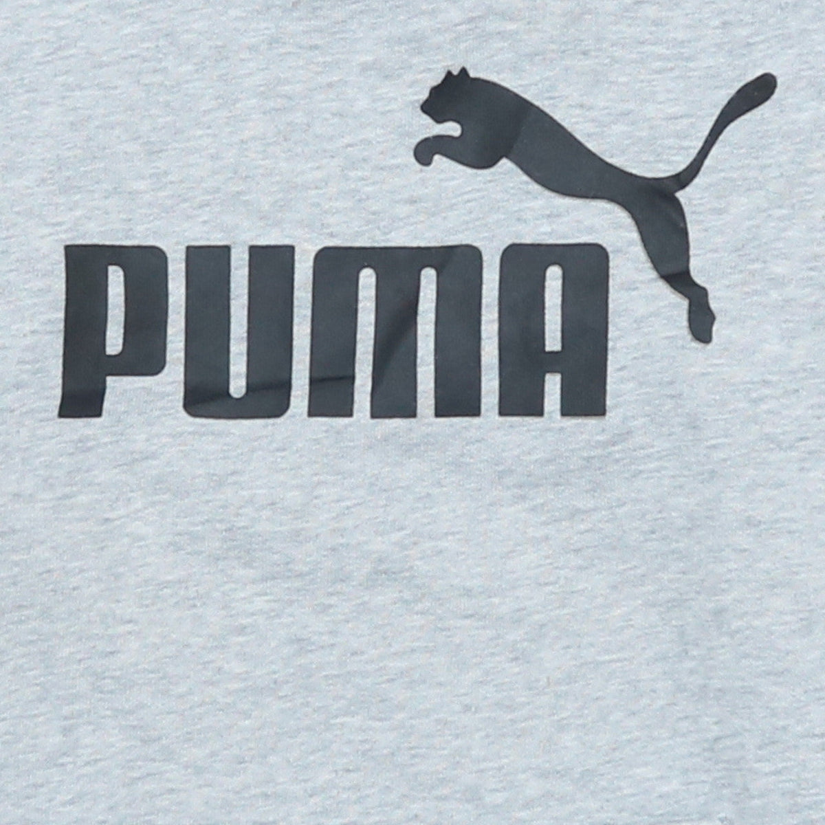 Puma Womens Grey Pullover Hoodie Size 10 Logo Print Cotton Blend