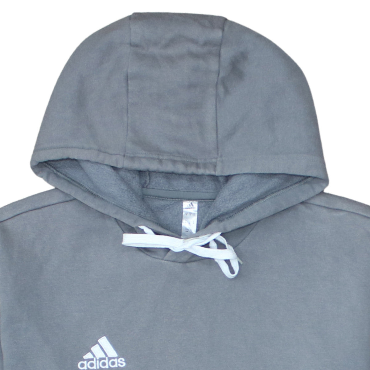 Adidas Men's Grey Pullover Hoodie Size M Regular Fit Sportswear