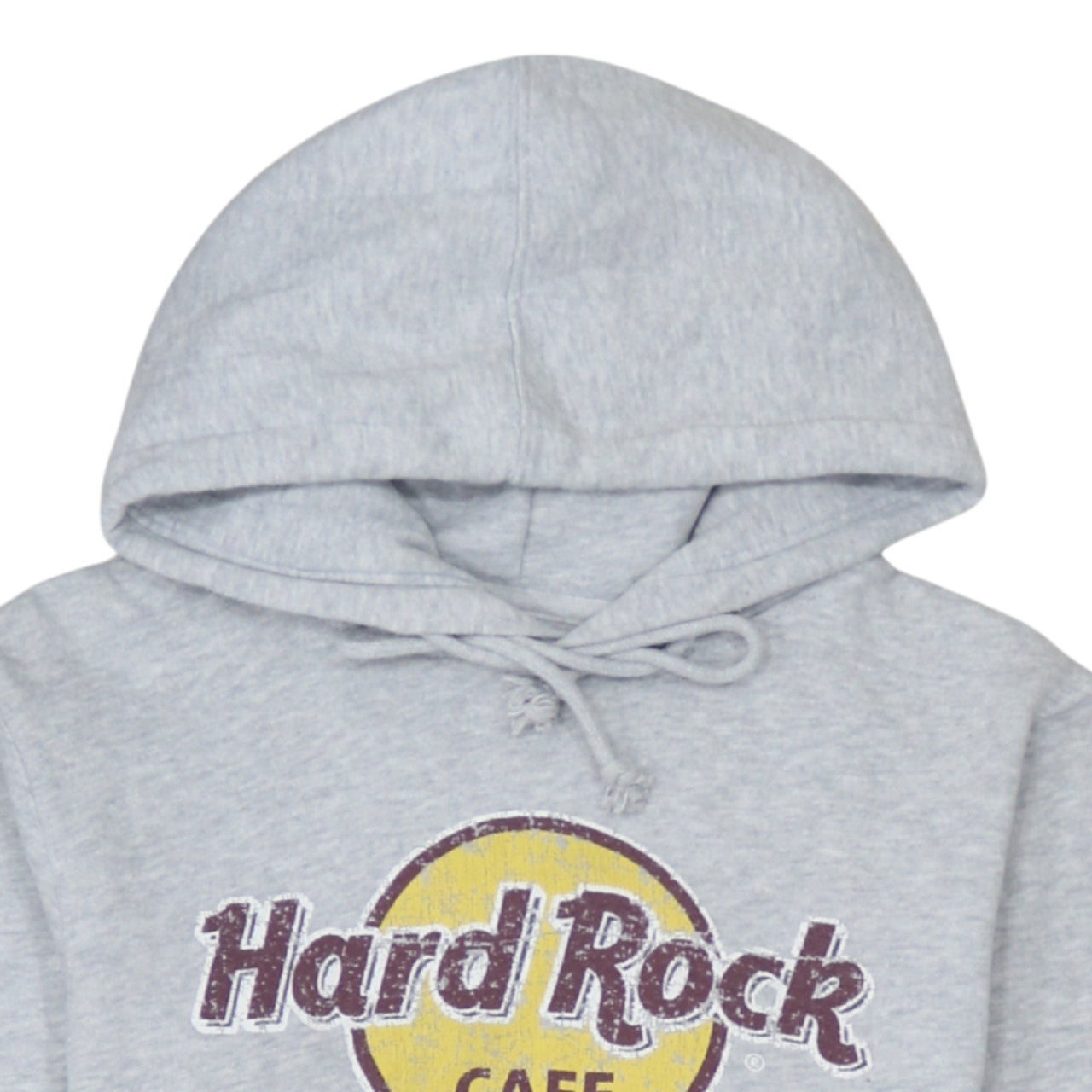 Hard Rock Cafe Paris Grey Pullover Hoodie Men’s Small Logo Fleece