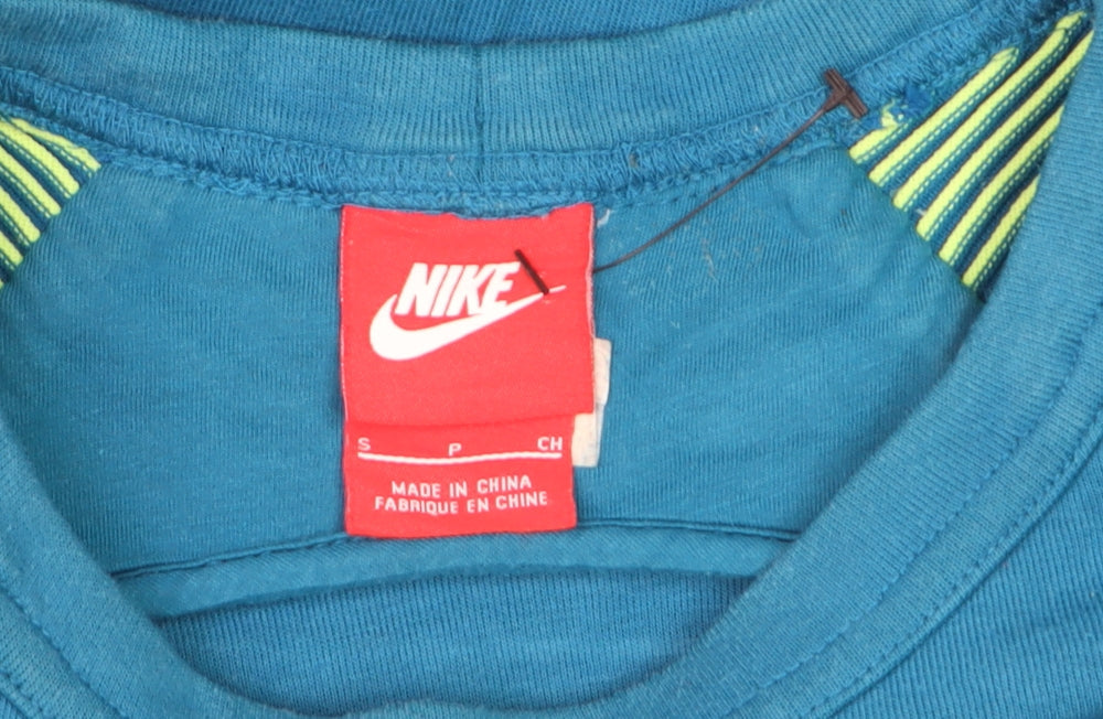 Nike Boys Blue Small Crew Neck Long Sleeve Pullover Sweatshirt