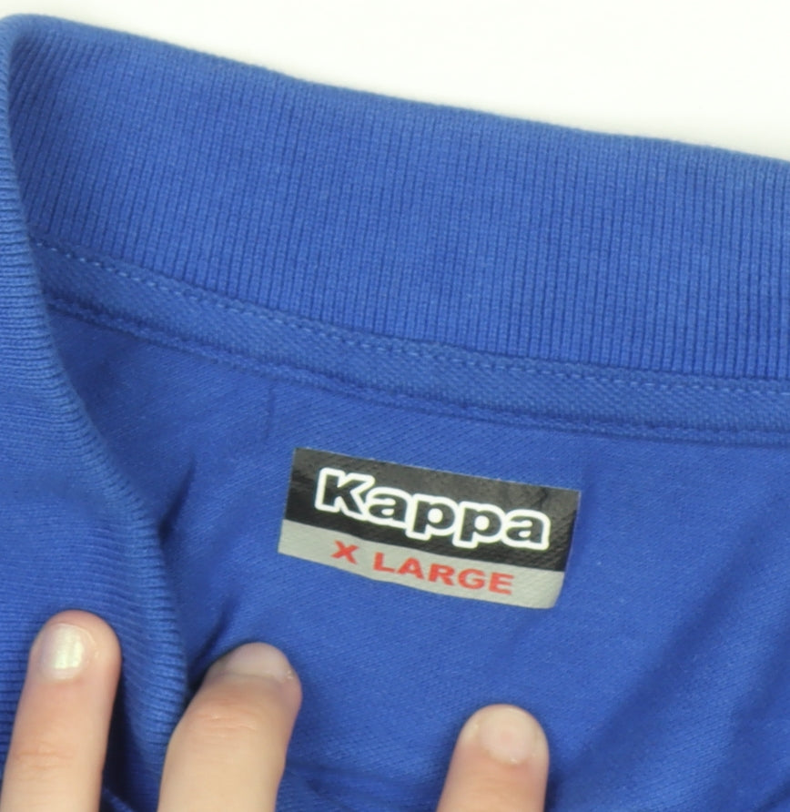 Kappa Men’s Blue Polo Shirt XL Cotton Casual Sportswear