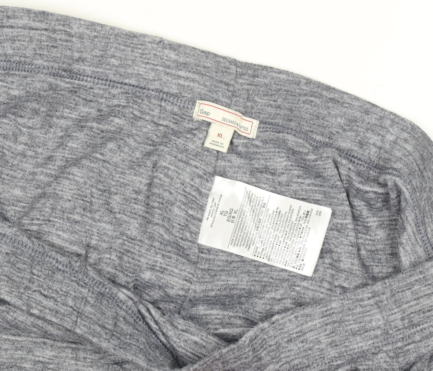 Gap Women's Grey Jersey Pencil Skirt XL Stretch Cotton Blend