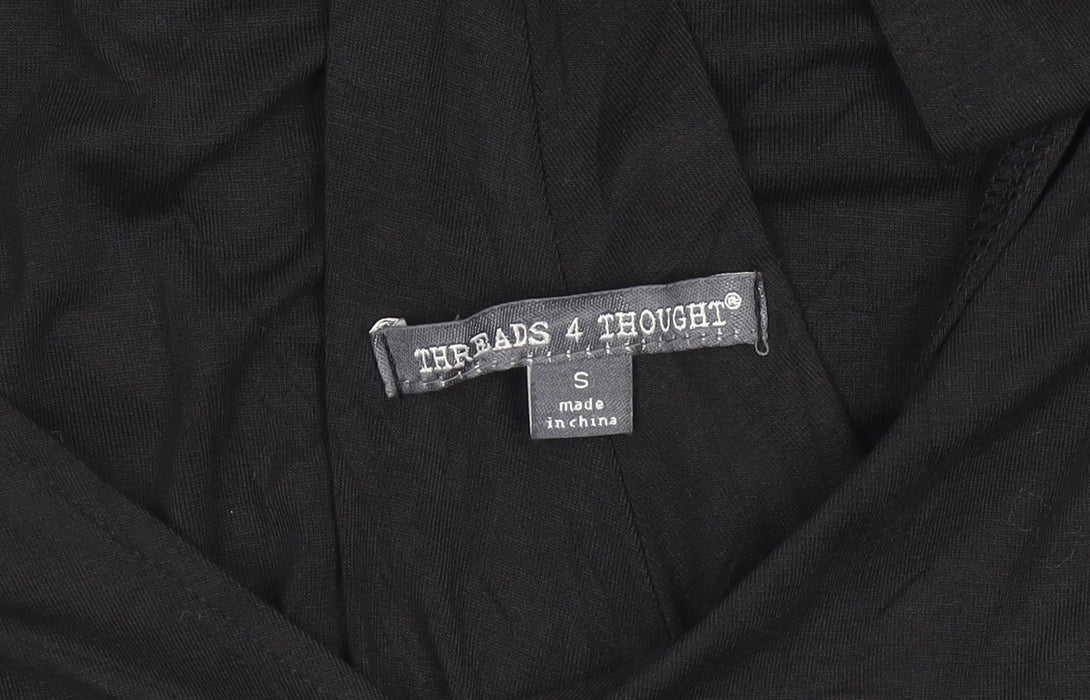 Threads 4 Thought Women's Black S Sleeveless Tank Dress