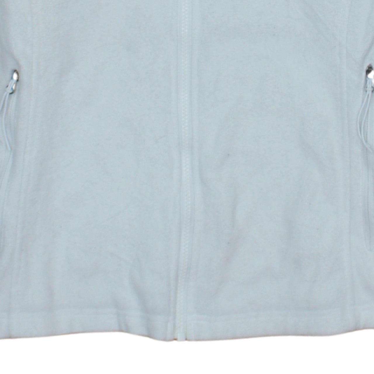 Columbia Womens White Fleece Full Zip Jacket Size L