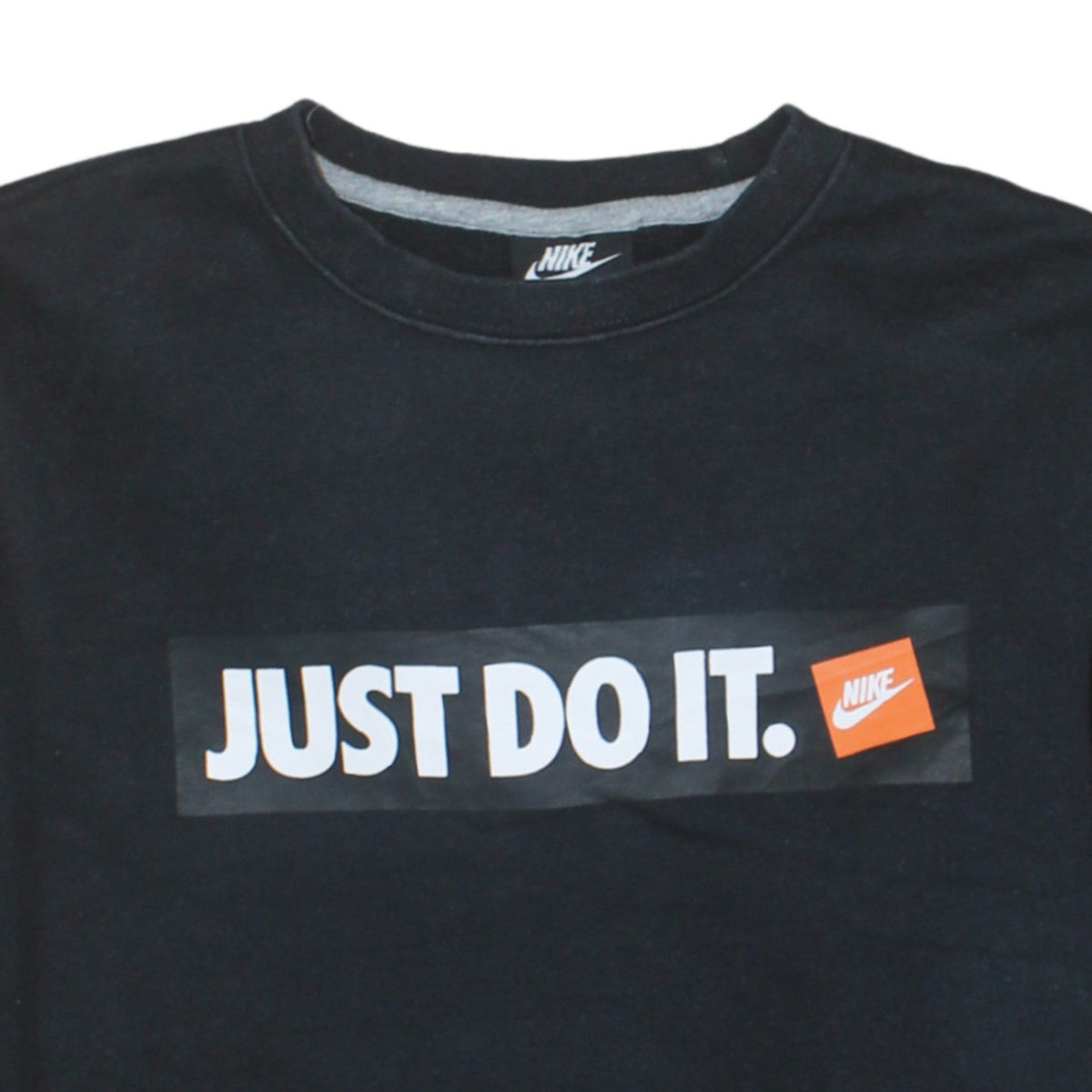 Nike Men's Black Just Do It Crew Neck Sweatshirt Size S