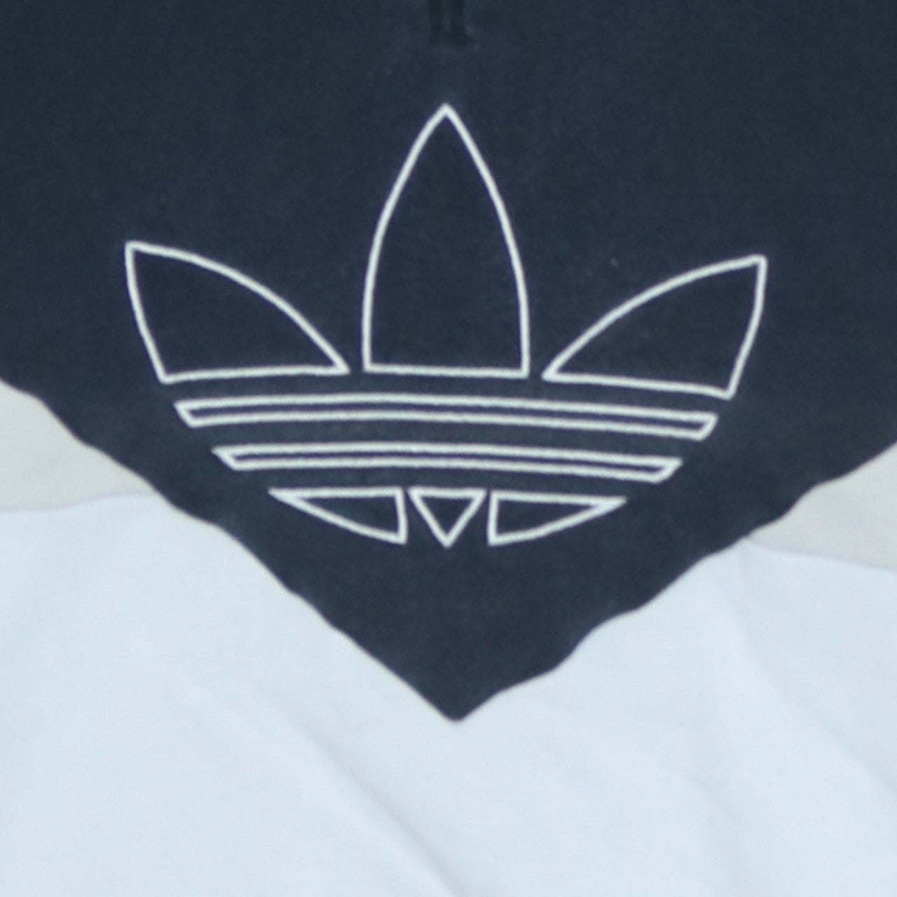 Adidas Womens Black & White Colourblock Hoodie UK 8 1/2 Zip Trefoil Logo