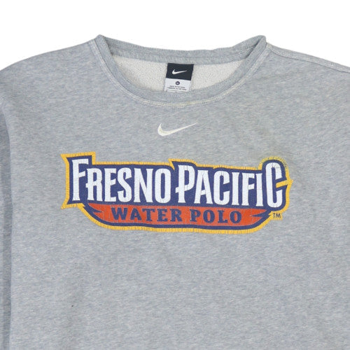 Nike Men's Grey Fresno Pacific Water Polo Crew Sweatshirt Size M