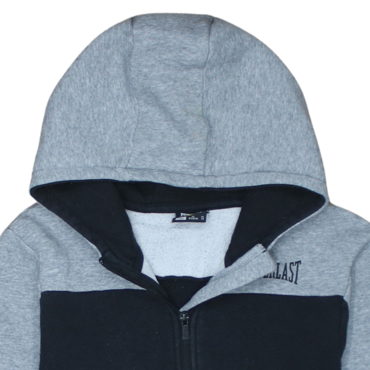 Everlast Boys Grey and Black Full Zip Hoodie 13 Years Cotton Blend