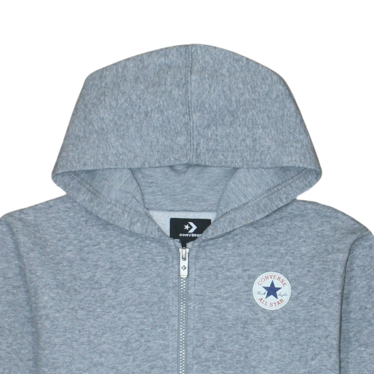 Converse Boys Grey Full Zip Hoodie XL 13-15 Years Cotton Blend Logo