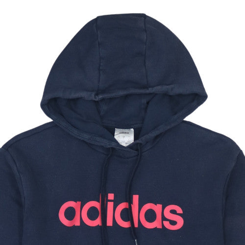 Adidas Women's Navy Hoodie Size Small Pullover Hooded Sweatshirt