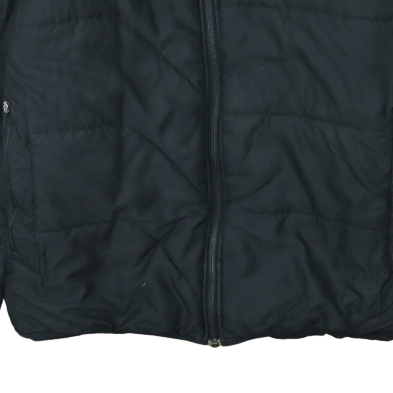 Adidas Men’s Black Hooded Puffer Jacket M Sports Winter Zip Up