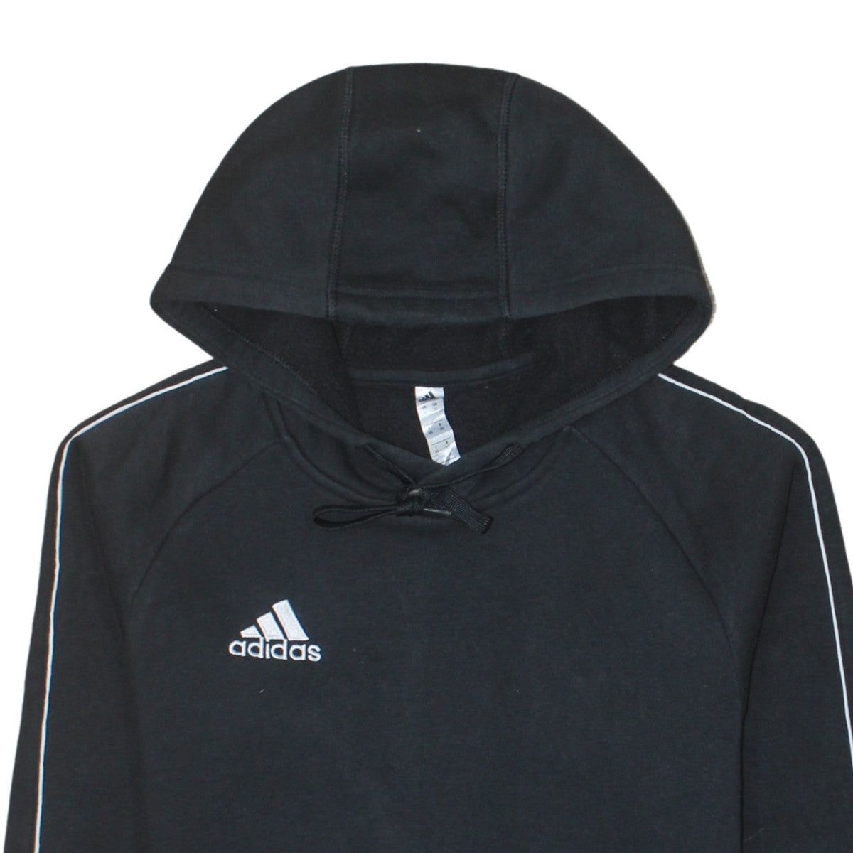 Adidas Men's Black XS Pullover Hoodie Embroidered Logo Sportswear