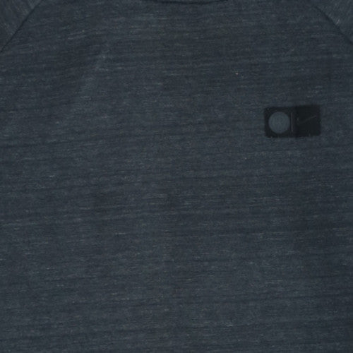 Nike Boys Dark Grey Pullover Hoodie XL 13-15 Years with Orange Logo