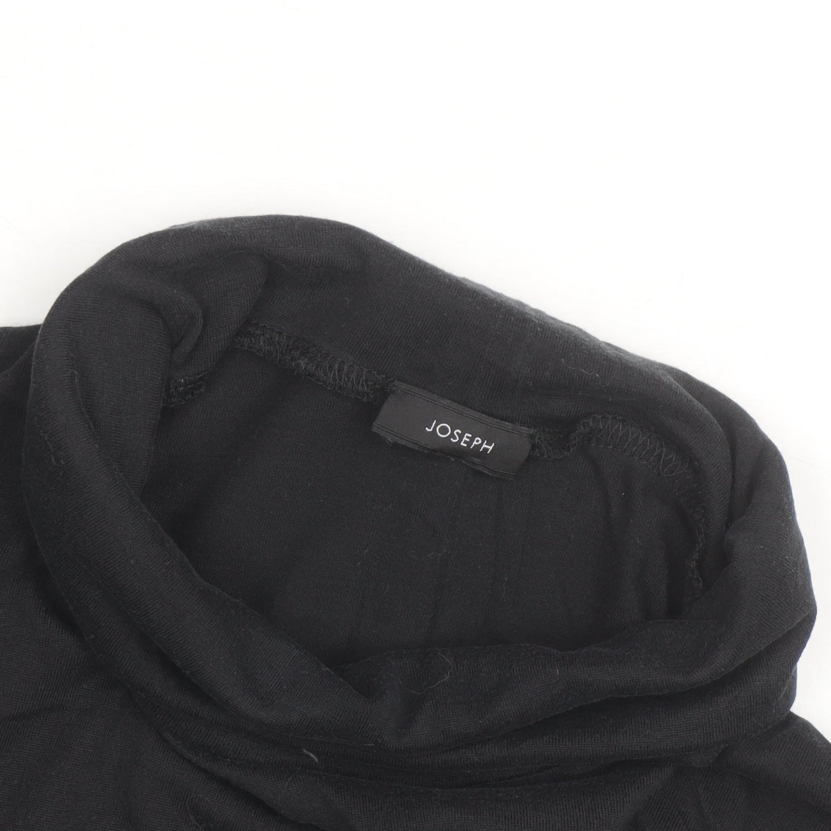Joseph Women’s Black Roll Neck Long Sleeve Jersey Top Size M