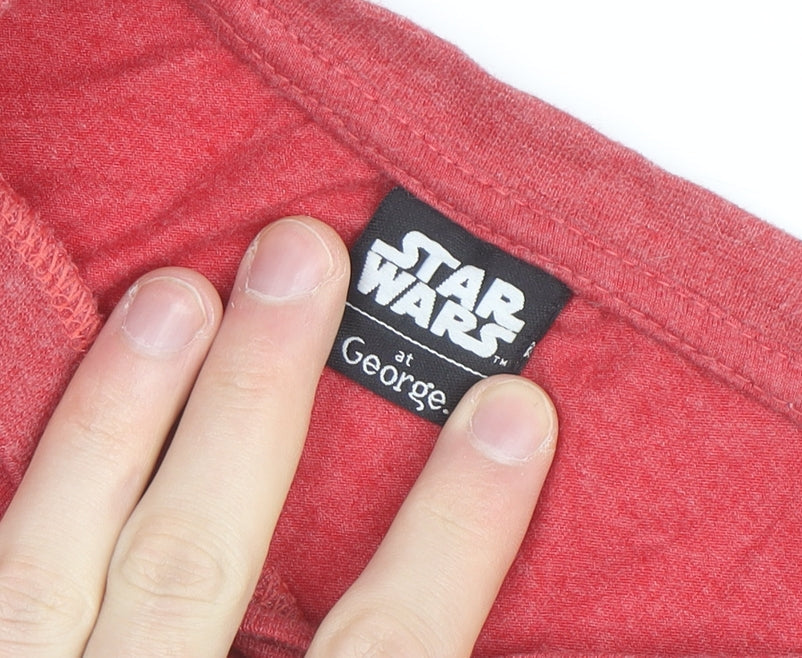George Star Wars Men's Red Christmas Stormtrooper T-Shirt Small