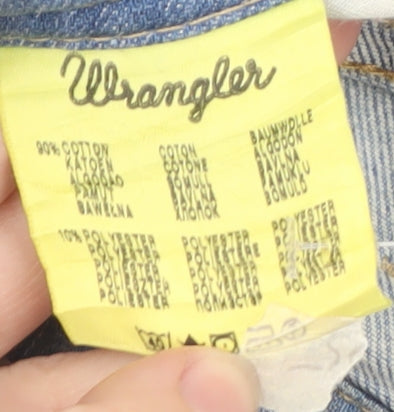Wrangler Women’s Blue Straight Leg Texas Stretch Jeans Size 16 Regular