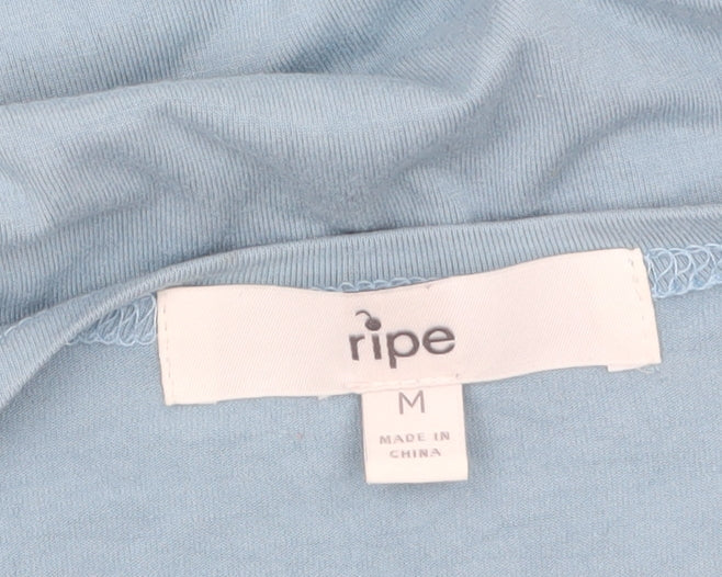 Ripe Women’s Blue Maternity Wrap Sleeveless Viscose Blouse M