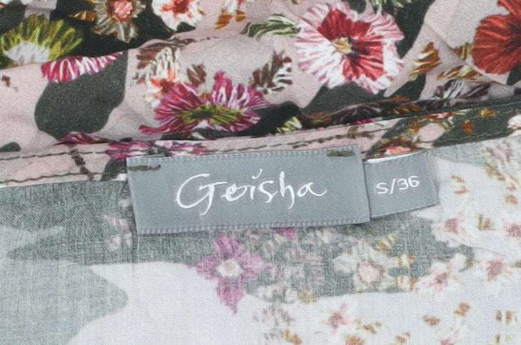 Geisha Women's Multicoloured Camouflage Floral Polo Shirt Size S