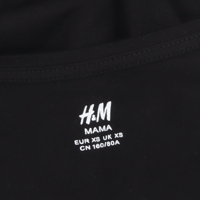 H&M Mama Black Bodycon Maternity Dress Women's XS