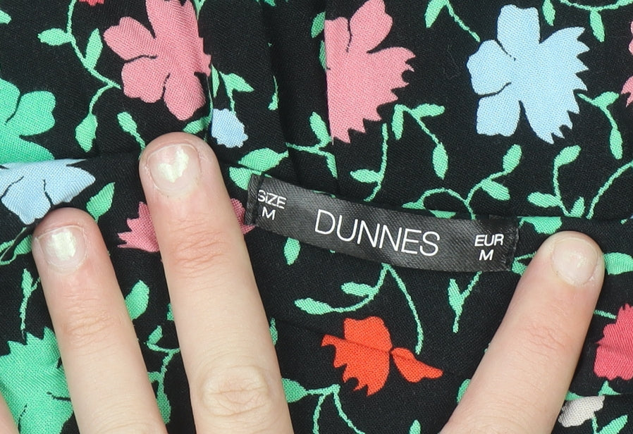 Dunnes Women’s Multicoloured Floral Viscose Blouse Size M Long Sleeve