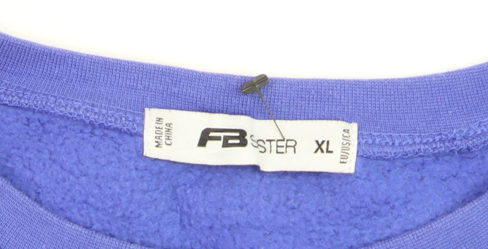FB Sister Womens Blue Championship Graphic Pullover Sweatshirt XL