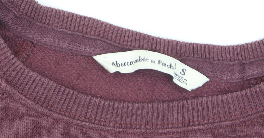 Abercrombie & Fitch Womens Purple Pullover Jumper Size S Crew Neck