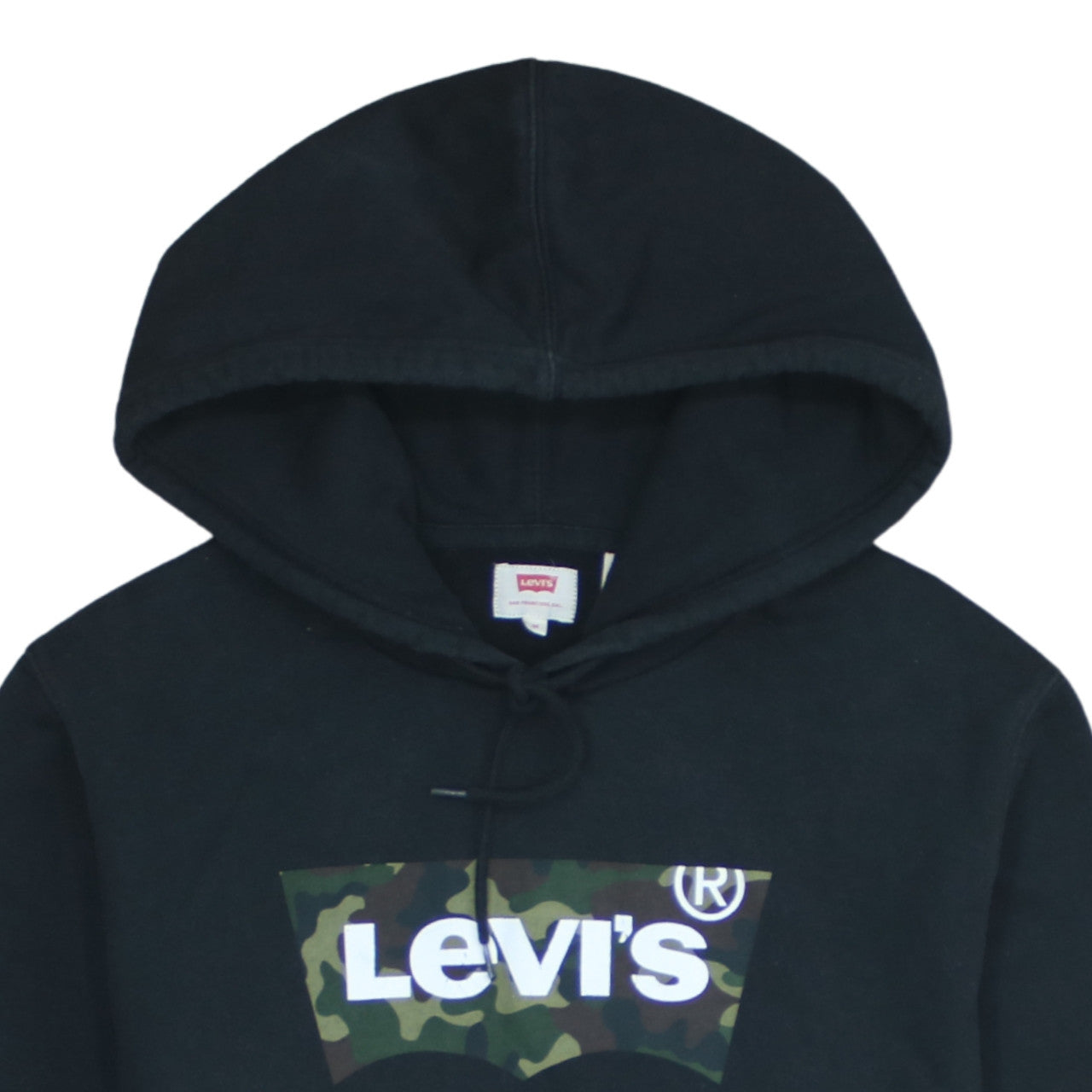 Levi's Men's Black Camouflage Logo Pullover Hoodie Size M