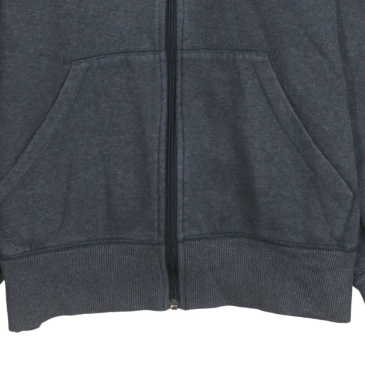 Nike Mens Grey Full Zip Hoodie Sweatshirt M Cotton Blend