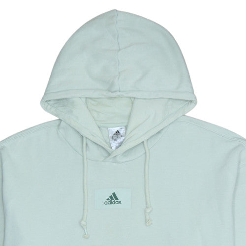 Adidas Men’s Green Pullover Hoodie M Regular Fleece Sportswear