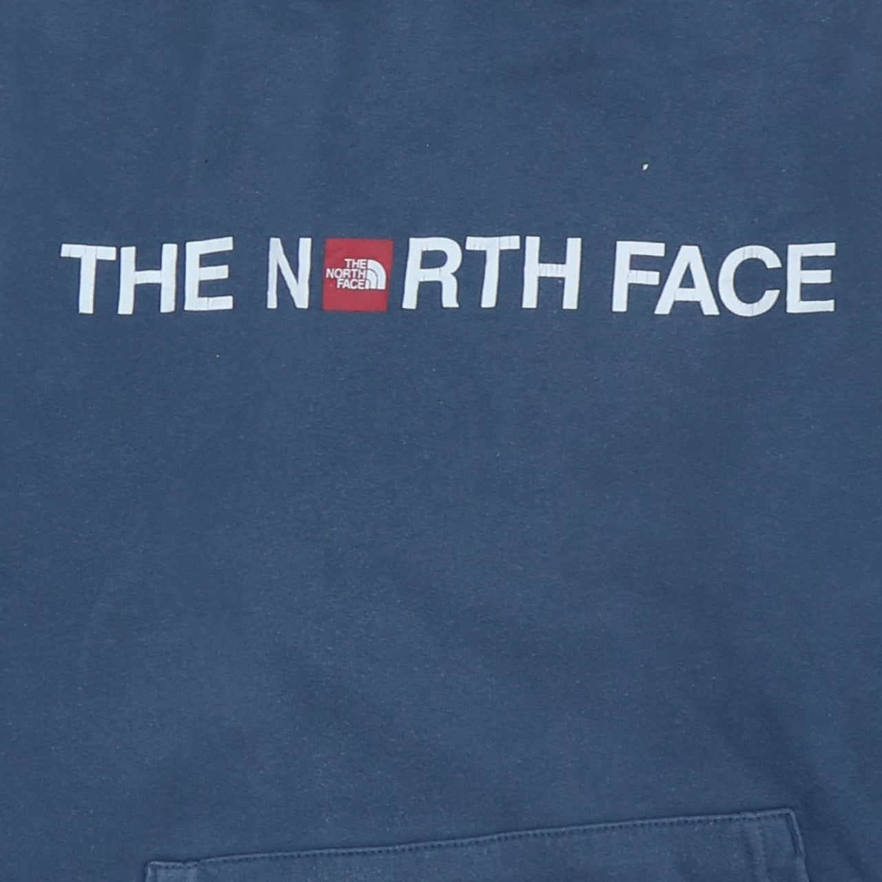 The North Face Men’s Blue Pullover Hoodie XS Logo Fleece Sweatshirt