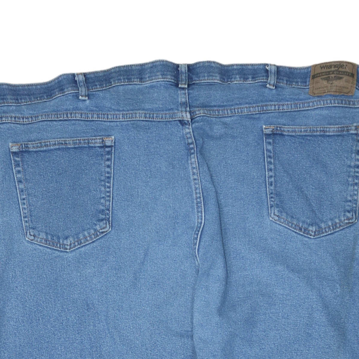 Wrangler Men's Blue 38x32 Regular Fit Straight Denim Jeans