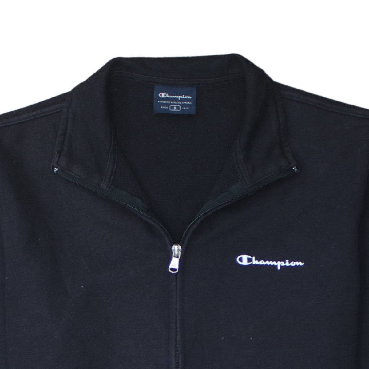 Champion Men's Black Full Zip Sweatshirt Size S