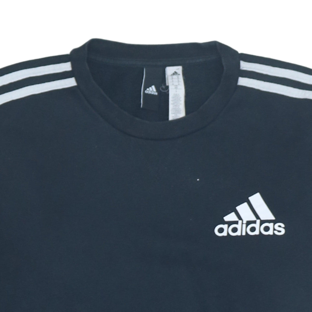 Adidas Men's Black Crew Neck Sweatshirt M Regular Fit Sportswear