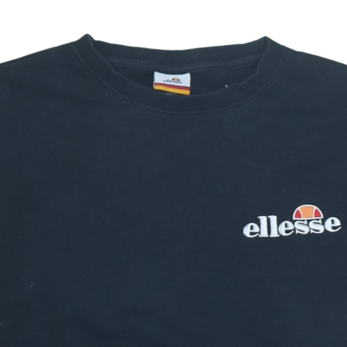 Ellesse Women's Black Pullover Sweatshirt UK 14 Crew Neck Logo