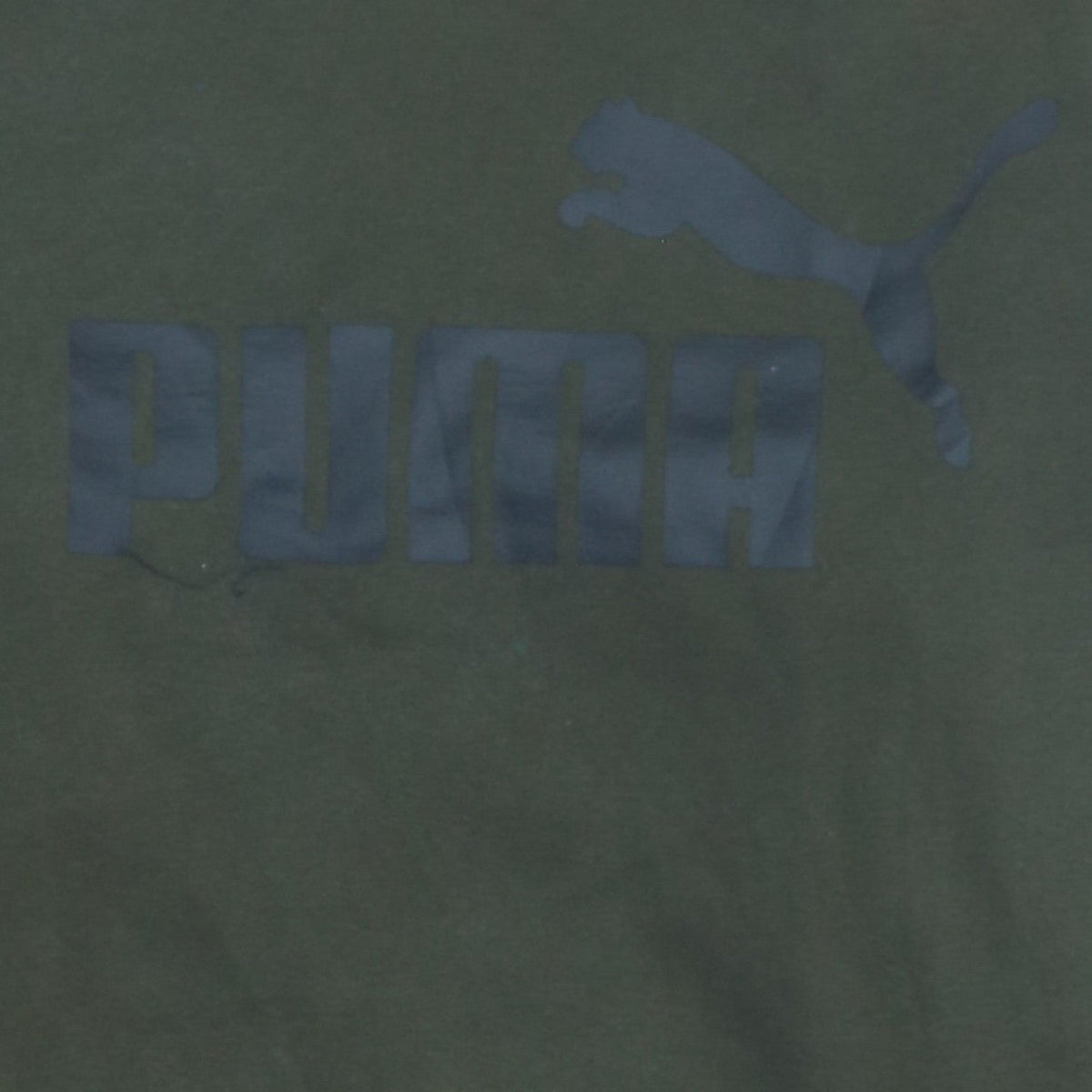 Puma Men's Green Small Logo Pullover Sweatshirt