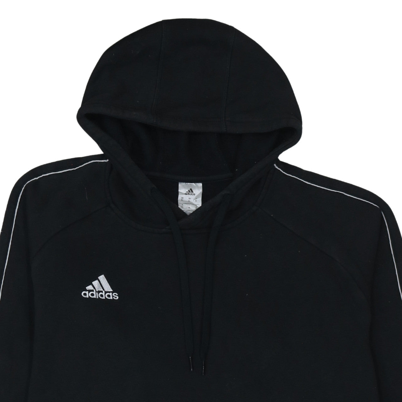 Adidas Men's Black XL Pullover Hoodie with Logo Detail