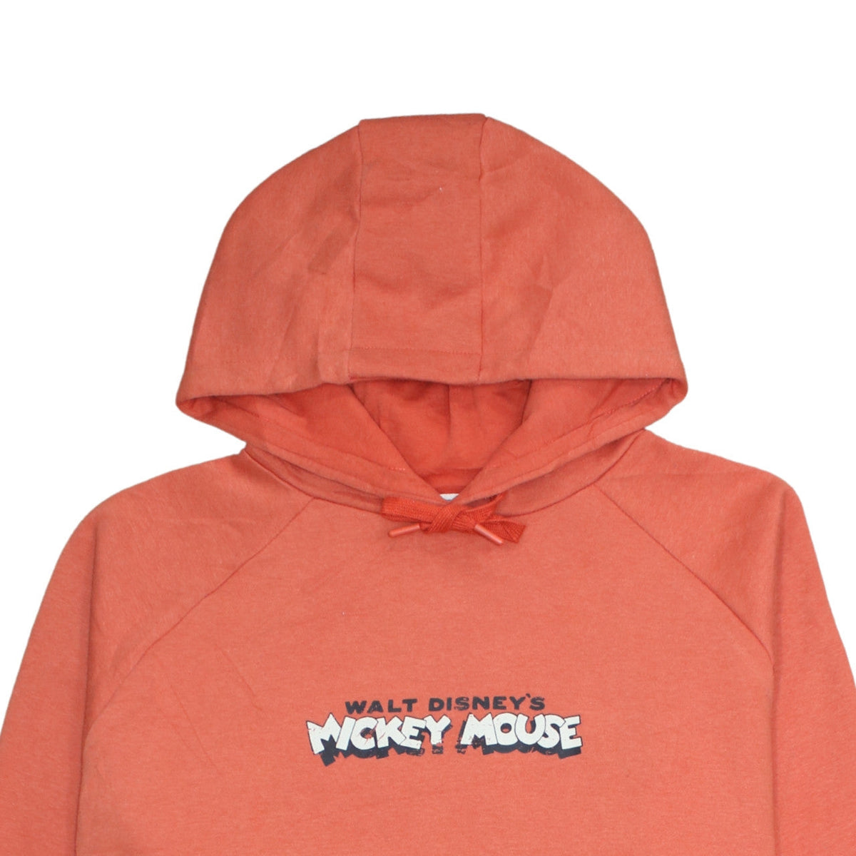 Disney Women's Orange Mickey Mouse Pullover Hoodie Size M