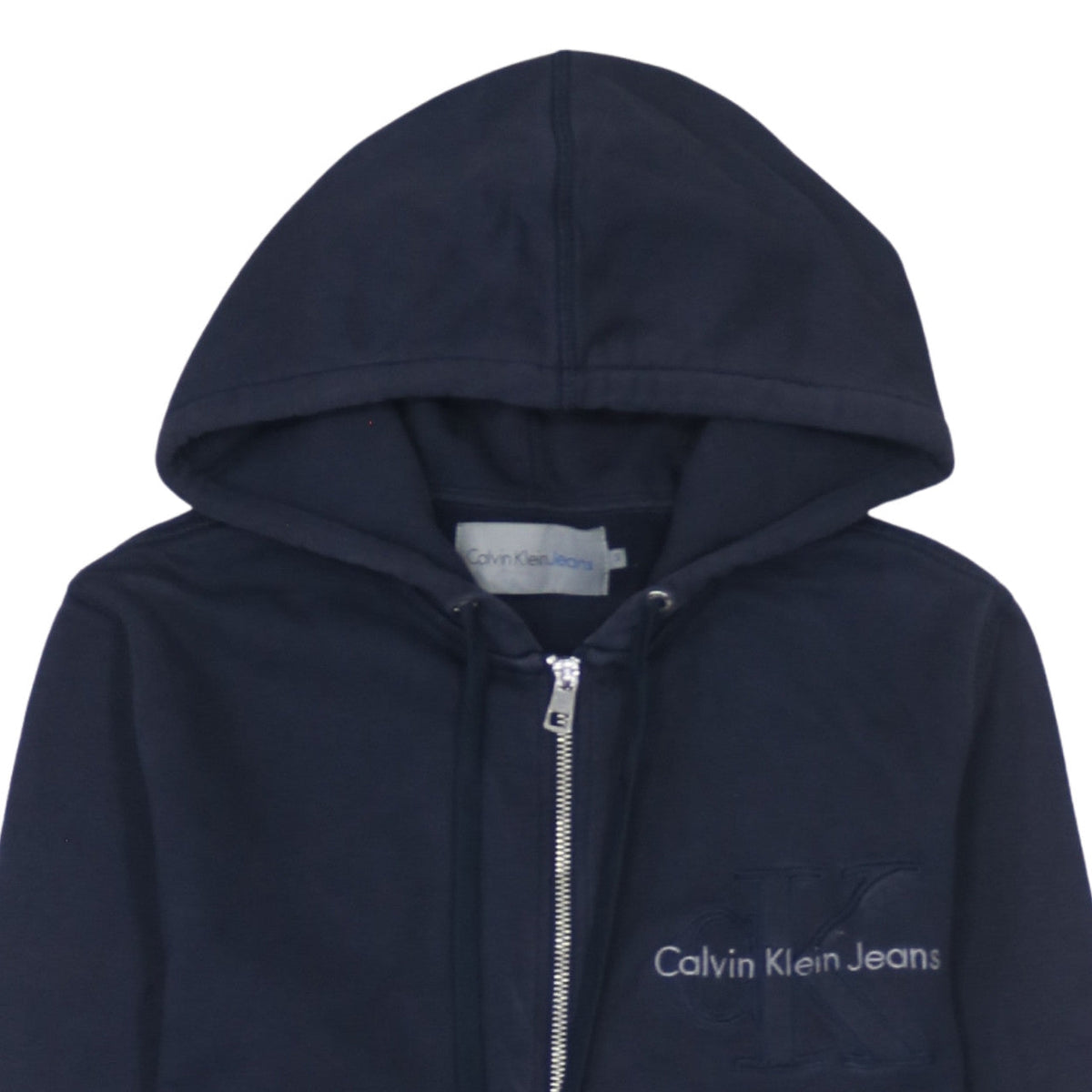 Calvin Klein Jeans Men's Blue Full Zip Hoodie Size S