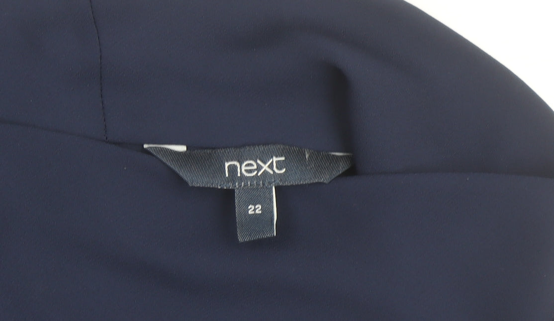 Next Women Blue Size 22 Sheath Knee Length Dress