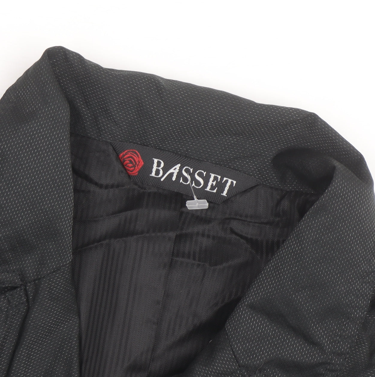 Basset Women's Black Collared Long Sleeve Button Blouse Size 16