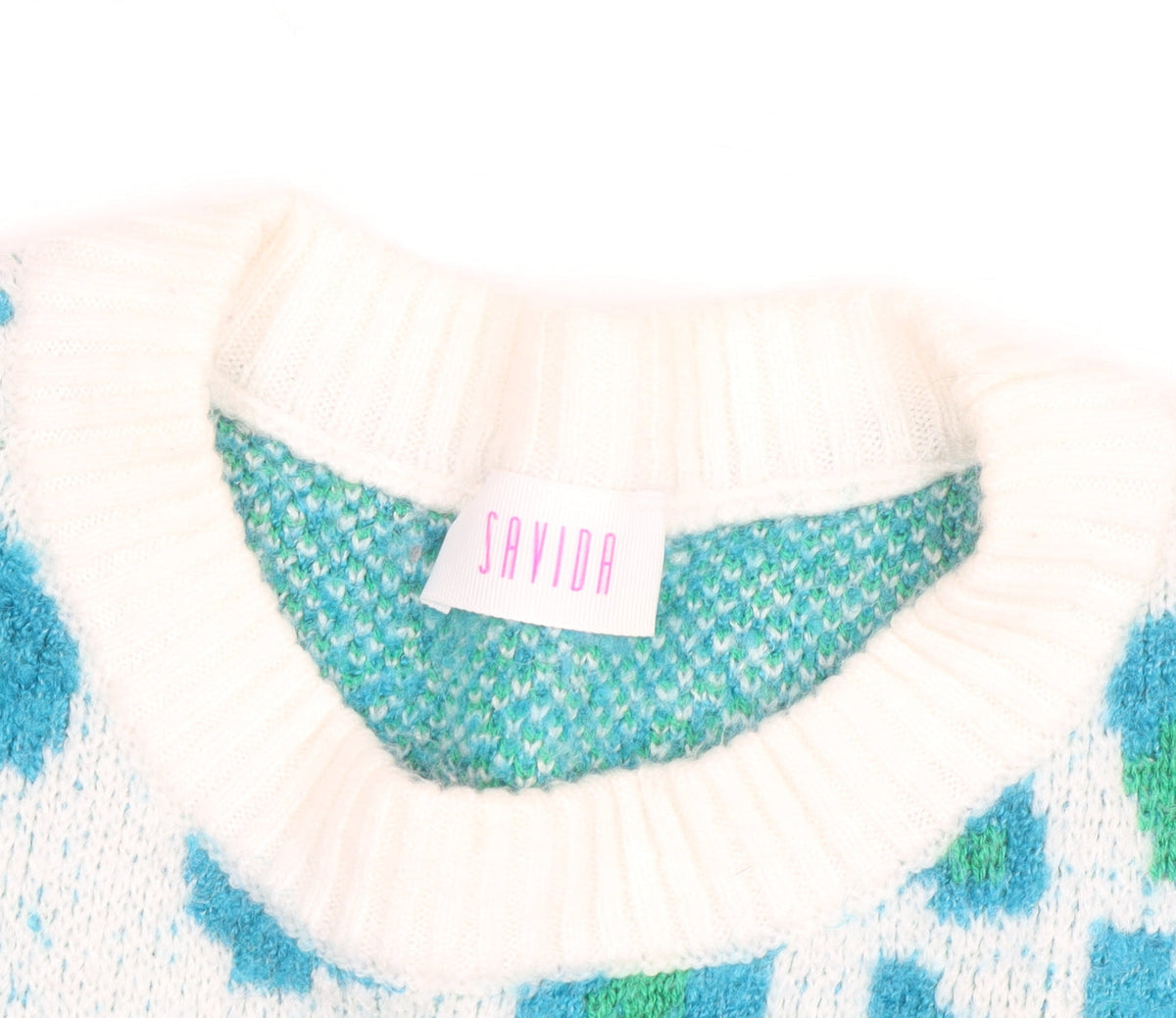 Savida Women's Multicoloured Leopard Knit Jumper Size 16