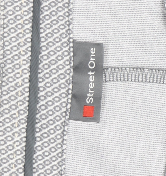 Street One Men's Grey Slim Fit Chino Trousers Size M