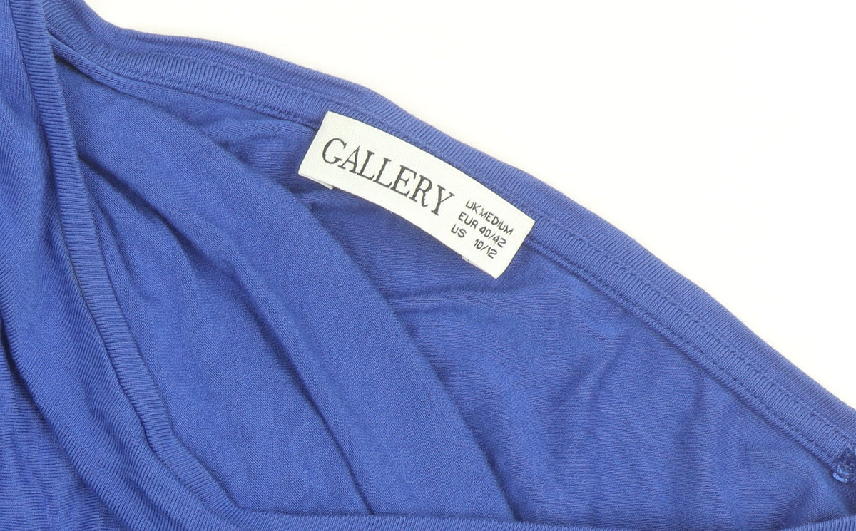 Gallery Women's Blue Sleeveless Jersey T-Shirt Size M